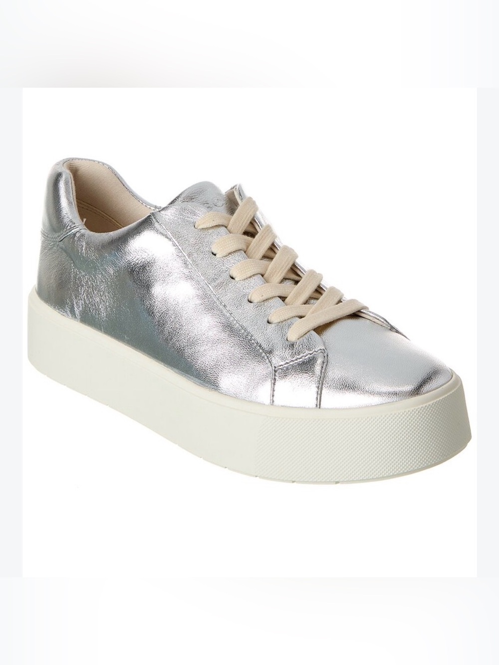 Vince Benfield Leather Platform Sneaker - Women's Cream Sz 8M